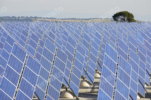 Preview: Photovoltaic Panels For Renewable Electric Production, Zaragoza Province, Aragon, Spain.