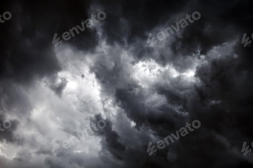 Preview: Dark And Dramatic Storm Clouds Area Background