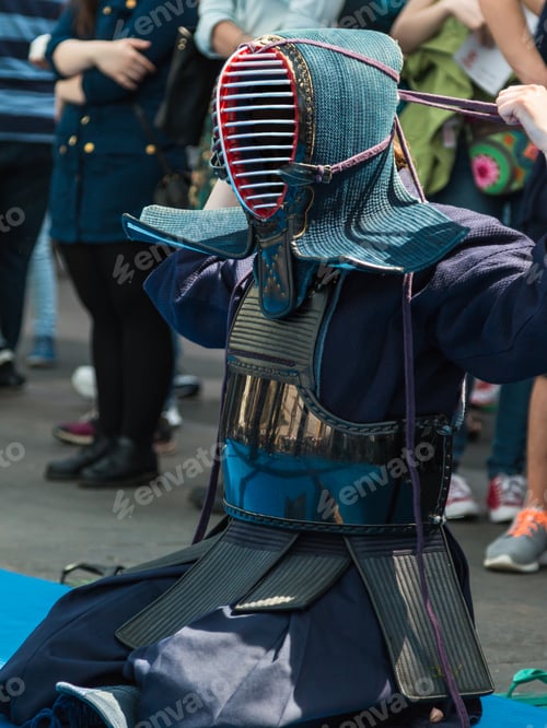 Preview: Kendo Fighter Dressing Uniform. Japanese Martial Art