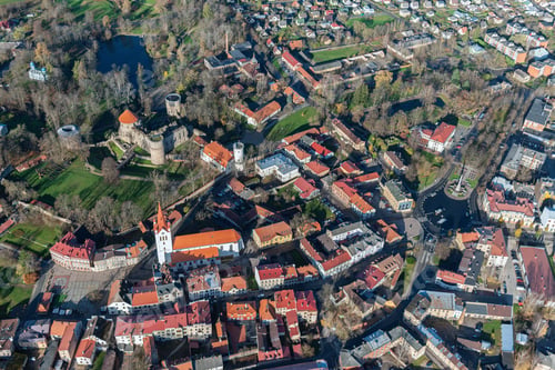 Preview: Aerial View Over The Cesis City (Latvia)