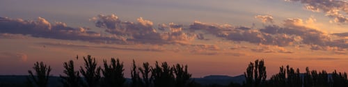 Preview: Landscape With Dramatic Light - Beautiful Golden Sunset With Saturated Sky And Clouds.