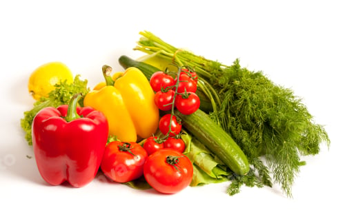 Preview: Bunch Of Vegetables Isolated On White Background
