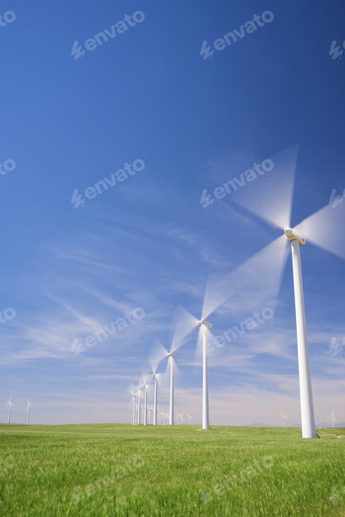Preview: Windmills For Electric Power Production, Zaragoza Province, Aragon, Spain