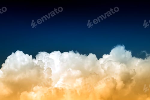 Preview: Toned Photo Of Dramatic Cloudscape Background With A Blue Sky