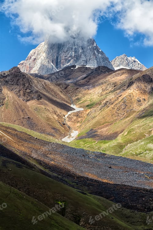 Preview: Mountain Landscape Of Fan Mountains In Summer, Tajikistan, Central Asia