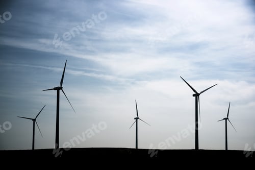 Preview: Windmills For Electric Power Production, Zaragoza Province, Aragon, Spain