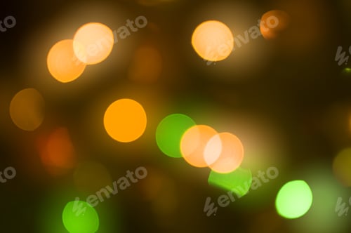 Preview: Abstract Circular Lights Blurred Holiday Background Of Christmas Light