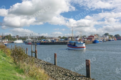 Preview: Harbor Of Büsum,North Sea,North Frisia,Germany