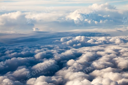Preview: Beautiful, Dramatic Clouds And Sky Viewed From The Plane