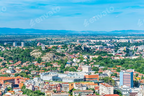 Preview: Aerial View Of The Old Town Of Plovdiv, Bulgaria