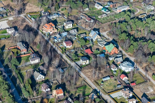 Preview: Aerial View Over The Village Ragaciems (Latvia)