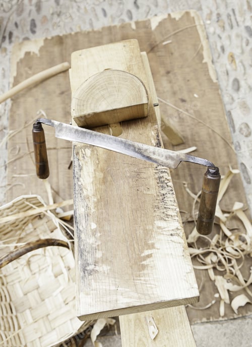 Preview: Old Wooden Tool, Detail Of An Old Wooden Tool To Decorate