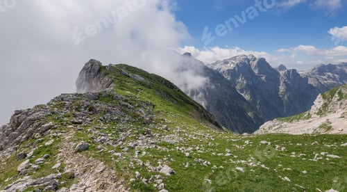 Preview: Beautiful Mountain Landscape In Julian Alps In Slovenia