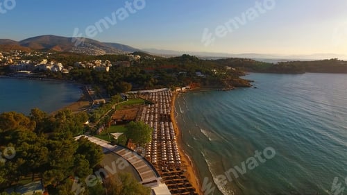 Preview: Spring 2016: Aerial Birds Eye View Photo Taken By Drone Of Tropical Beach And Clear Turquoise Waters