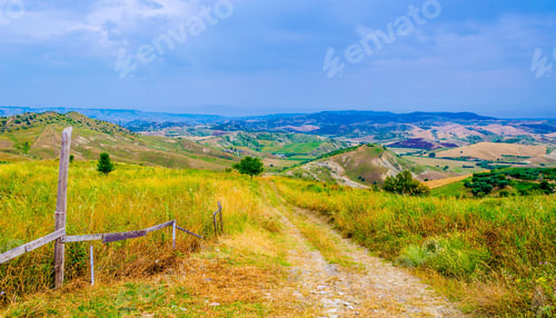 Preview: Landscape Of Basilicata Region In Italy.