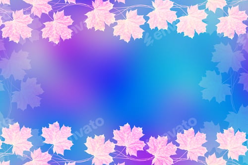 Preview: Bright Colorful Autumn Leaves. Abstract Background.