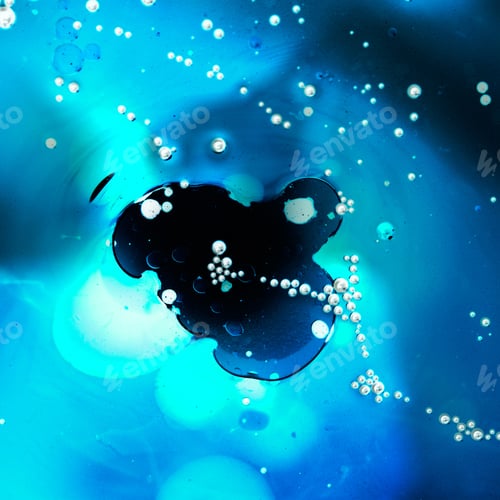 Preview: Abstract, Colorful Composition With Oil, Water And Ink. High Resolution And Quality