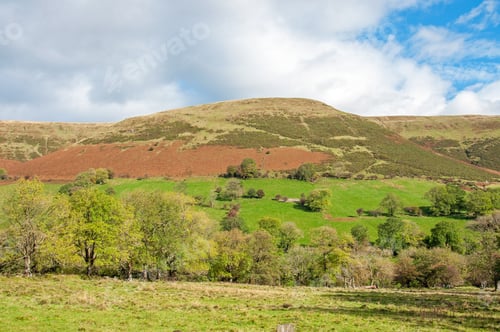 Preview: Autumn Scenery Around The Black Mountains Of England And Wales.