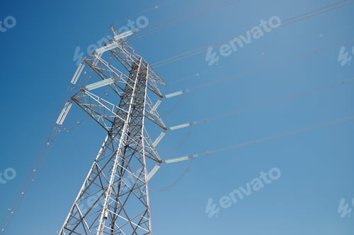 Preview: Power Line In Zaragoza Province, Aragon, Spain