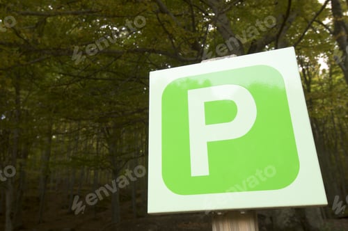 Preview: Parking Signal In A Forest