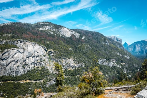 Preview: Nature Of Yosemite National Park. The Rock Of Half Dome And The Yosemite Valley