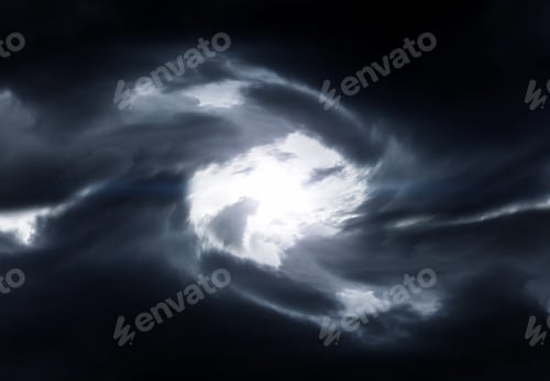 Preview: Blurred Swirl In The Dark Storm Clouds