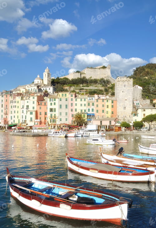 Preview: Porto Venere At Italian Riviera Near Cinque Terre,Liguria,Mediterranean Sea,Italy