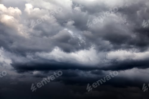 Preview: Dark And Dramatic Storm Clouds Area Background