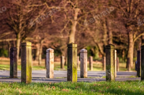 Preview: Empty Car Parking In A Rookery Public Park In Streatham Common In London In Summer