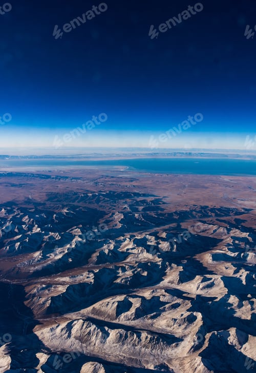 Preview: Aerial View Of The Gobi Desert Landscape In Winter