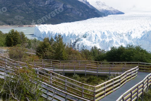 Preview: Perito Moreno Glacier View, Patagonia Landscape, Argentina. Patagonian Landmark