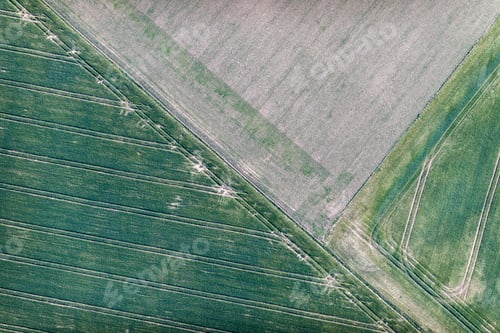 Preview: Aerial View Over The Rural Fields