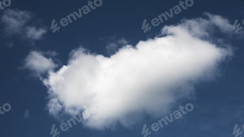 Preview: Beautiful, Fluffy, White And Grey Clouds And Blue Sky