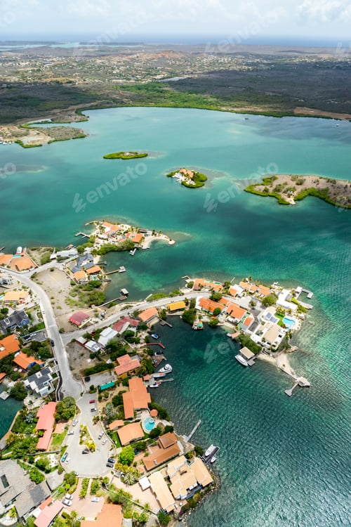 Preview: Aerial From A Helicopter - Views Around Curacao A Caribbean Island
