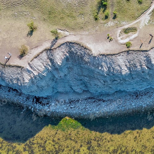 Preview: Aerial View Over The Panga Cliff In Saaremaa Iceland (Estonia)