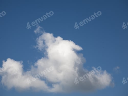 Preview: Beautiful, Fluffy, White And Grey Clouds And Blue Sky
