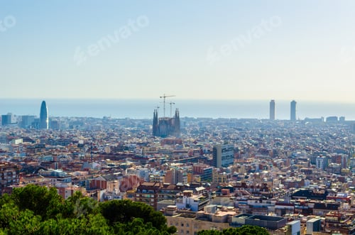 Preview: Aerial View Of Barcelona, Spain