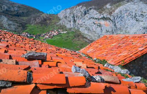 Preview: Mountain Landscape Of Bejes Village Of Liebana County Of Cantabria Autonomous Community Of Spain