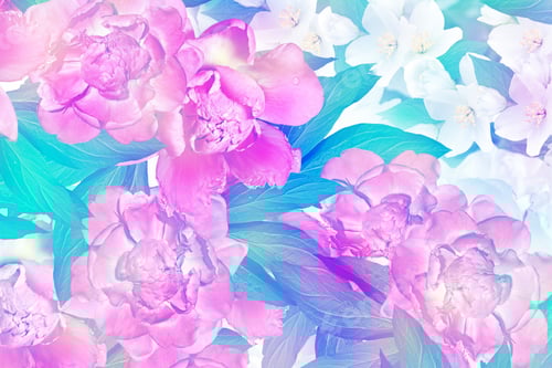 Preview: Spring Flowers Peonies And Jasmine