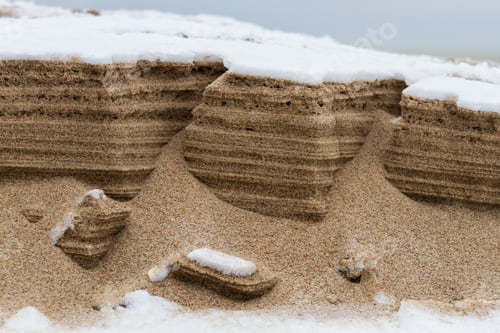 Preview: Ice And Snow Writing On The Beach