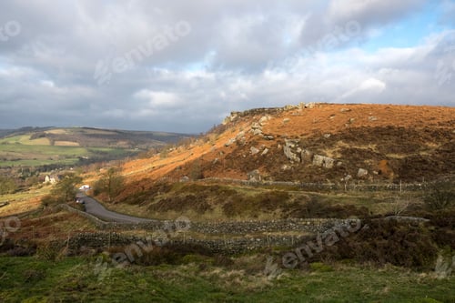 Preview: Rural Road In Derbyshire, Uk