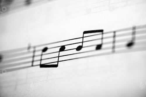 Preview: Close-Up Of An Musical Score.
