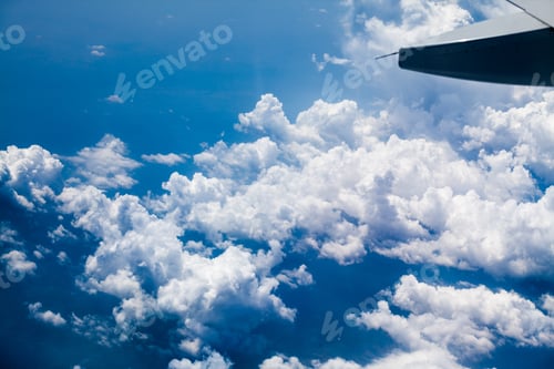 Preview: Beautiful, Dramatic Clouds And Sky Viewed From The Plane. High Resolution And Quality
