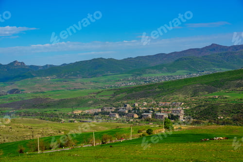 Preview: Amazing Nature Landscape With Azatamut Village At Armenia-Azerbaijan Border