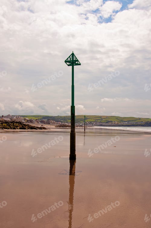 Preview: Warning Sign On The Beach.