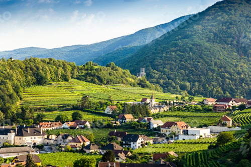 Preview: Scenic View Into The Wachau With The River Danube. Spitz. Austria.
