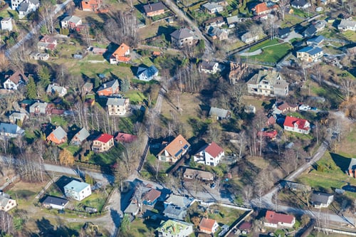 Preview: Aerial View Over The Village Ragaciems (Latvia)