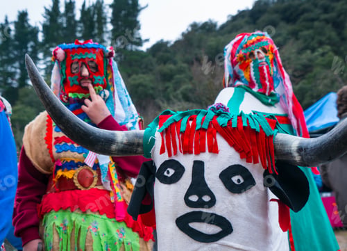 Preview: Rural Carnival Of "La Visparra" In San Martin De Castañeda Village Of Zamora Province Within