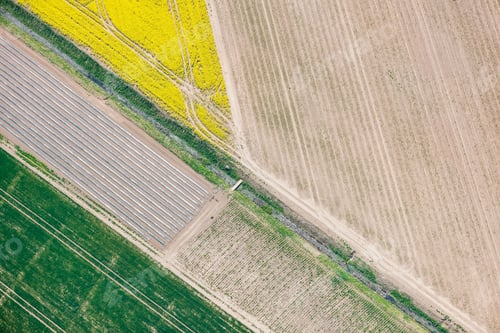 Preview: Aerial View Over The Rural Fields