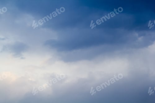 Preview: Beautiful, Dramatic Clouds And Sky. Image Has Grain Texture Seen At Its Maximum Size